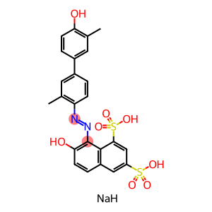 1,3-Naphthalenedisulfonic acid, 7-hydroxy-8-[2-(4'-hydroxy-3,3'-dimethyl[1,1'-biphenyl]-4-yl)diazenyl]-, sodium salt (1:2)