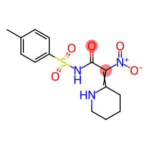 Acetamide, N-[(4-methylphenyl)sulfonyl]-2-nitro-2-(2-piperidinylidene)-