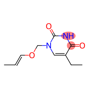 2,4(1H,3H)-Pyrimidinedione,5-ethyl-1-[(1-propenyloxy)methyl]-(9CI)