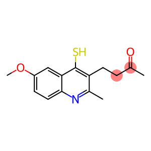 2-Butanone, 4-(4-mercapto-6-methoxy-2-methyl-3-quinolinyl)-