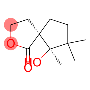 2-Oxaspiro[4.4]nonan-1-one,6-hydroxy-6,7,7-trimethyl-,(5R,6R)-rel-(9CI)