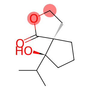 2-Oxaspiro[4.4]nonan-1-one,6-hydroxy-6-(1-methylethyl)-,(5R,6S)-rel-(9CI)