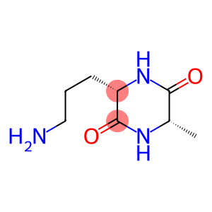 2,5-Piperazinedione,3-(3-aminopropyl)-6-methyl-,(3S,6S)-(9CI)