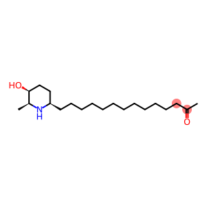 14-[(2R)-5α-Hydroxy-6α-methylpiperidin-2α-yl]tetradecan-2-one