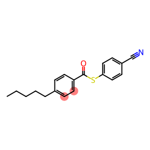 p-(Pentyl)thiobenzoic acid S-(p-cyanophenyl) ester