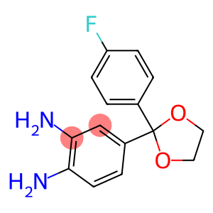 4-[2-(4-fluorophenyl)-1,3-dioxolan-2-yl]benzene-1,2-diamine