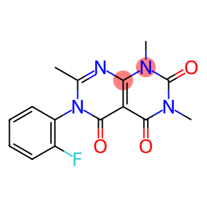 Pyrimido[4,5-d]pyrimidine-2,4,5(1H,3H,6H)-trione, 6-(2-fluorophenyl)-1,3,7-trimethyl-