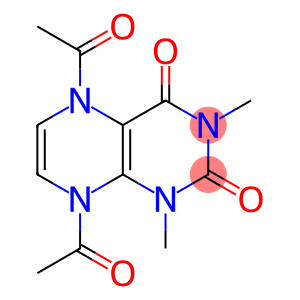 2,4(1H,3H)-Pteridinedione,  5,8-diacetyl-5,8-dihydro-1,3-dimethyl-