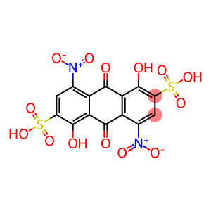 1,5-dinitro-4,8-dihydroxy-anthraquinone-3,7-disulphonic acid