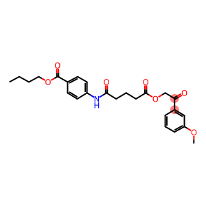 butyl 4-({5-[2-(3-methoxyphenyl)-2-oxoethoxy]-5-oxopentanoyl}amino)benzoate