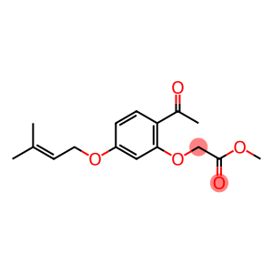 Acetic acid, 2-[2-acetyl-5-[(3-methyl-2-buten-1-yl)oxy]phenoxy]-, methyl ester