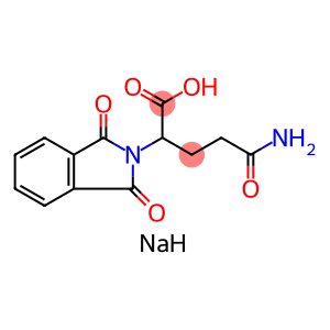 2H-Isoindole-2-acetic acid, α-(3-amino-3-oxopropyl)-1,3-dihydro-1,3-dioxo-, sodium salt (1:1)