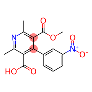 5-methoxycarbonyl-2,6-dimethyl-4-(3-nitrophenyl)pyridine-3-carboxylic acid