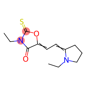 4-Oxazolidinone, 3-ethyl-5-[2-(1-ethyl-2-pyrrolidinylidene)ethylidene]-2-thioxo-