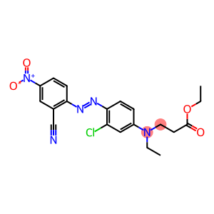 ethyl N-[3-chloro-4-[(2-cyano-4-nitrophenyl)azo]phenyl]-N-ethyl-beta-alaninate