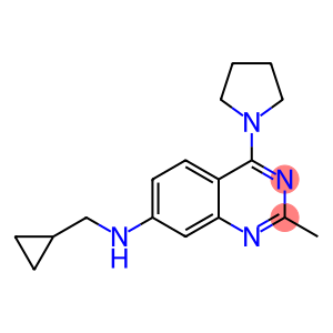 N-(Cyclopropylmethyl)-2-methyl-4-(pyrrolidin-1-yl)quinazolin-7-amine