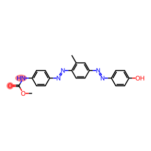 Carbamic acid, [4-[[4-[(4-hydroxyphenyl) azo]-2-methylphenyl]azo]phenyl]-, methyl ester