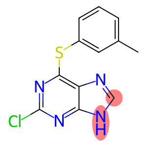 9H-Purine, 2-chloro-6-[(3-methylphenyl)thio]-