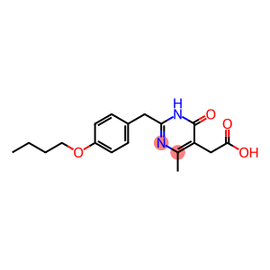 2-(4-Butoxybenzyl)-6-hydroxy-4-methyl-5-pyrimidineacetic acid