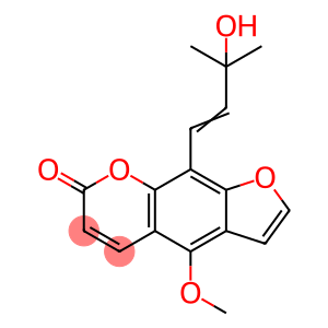 7H-Furo[3,2-g][1]benzopyran-7-one, 9-(3-hydroxy-3-methyl-1-butenyl)-4-methoxy- (9CI)