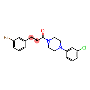 2-Propen-1-one, 3-(3-bromophenyl)-1-[4-(3-chlorophenyl)-1-piperazinyl]-
