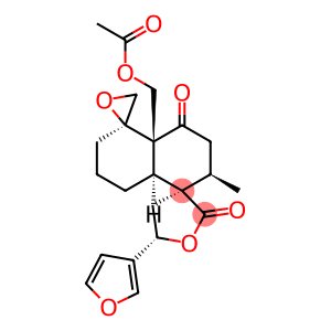 (3R,5S,5'R,8'aβ)-4'aα-Acetoxymethyl-5-(3-furyl)-2',3',4,5,6',7',8',8'a-octahydro-2'α-methyldispiro[furan-3(2H),1'(5'H)-naphthalene-5',2''-oxirane]-2,4'(4'aH)-dione