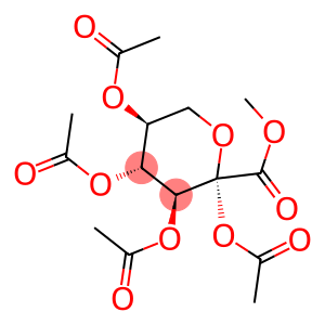 β-L-xylo-2-Hexulopyranosonic acid, methyl ester, tetraacetate (9CI)