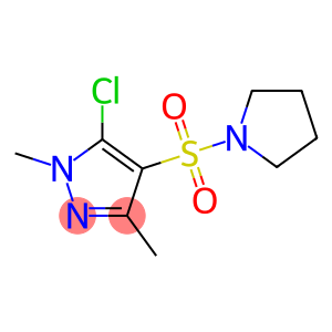 5-CHLORO-1,3-DIMETHYL-4-(TETRAHYDRO-1H-PYRROL-1-YLSULPHONYL)-1H-PYRAZOLE