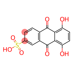 5,8-dihydroxy-9,10-dioxo-9,10-dihydroanthracene-2-sulfonic acid