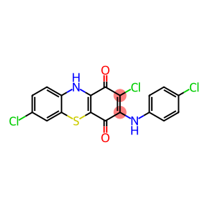 1H-Phenothiazine-1,4(10H)-dione, 2,7-dichloro-3-[(4-chlorophenyl)amino]-