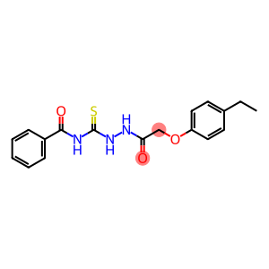 1-(2-(4-ETHYLPHENOXY)ACETYL)-4-BENZOYLTHIOSEMICARBAZIDE