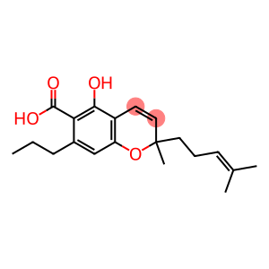 (-)-5-Hydroxy-2-methyl-2-(4-methyl-3-pentenyl)-7-propyl-2H-1-benzopyran-6-carboxylic acid