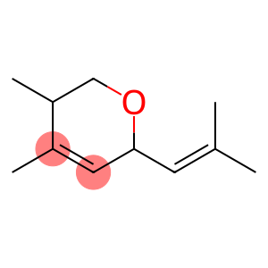 2H-Pyran, 5,6-dihydro-4,5-dimethyl-2-(2-methyl-1-propen-1-yl)-