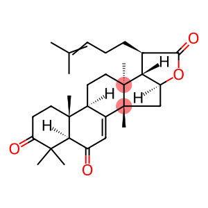 Lanosta-7,24-dien-21-oic acid, 16-hydroxy-3,6-dioxo-, γ-lactone, (13α,14β,16β,17α)-