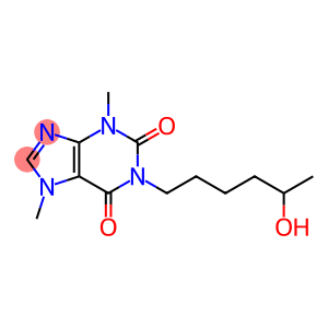 (+/-)-1-(5-羟基己基)-3,7-二甲基黄嘌呤