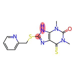 6,7-Dihydro-1,3-dimethyl-8-[(pyridin-2-yl)methylthio]-6-thioxo-1H-purin-2(3H)-one