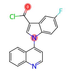1H-Indole-3-carbonyl chloride, 5-fluoro-1-(4-quinolinyl)-