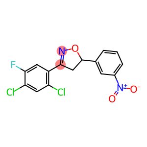 Isoxazole, 3-(2,4-dichloro-5-fluorophenyl)-4,5-dihydro-5-(3-nitrophenyl)-