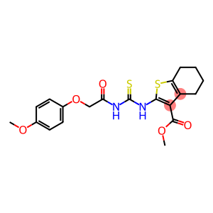 methyl 2-({[(4-methoxyphenoxy)acetyl]carbamothioyl}amino)-4,5,6,7-tetrahydro-1-benzothiophene-3-carboxylate