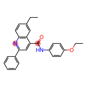 N-(4-ethoxyphenyl)-6-ethyl-2-phenyl-4-quinolinecarboxamide