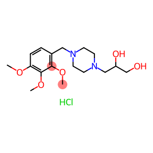 1,2-Propanediol, 3-[4-[(2,3,4-trimethoxyphenyl)methyl]-1-piperazinyl]-, hydrochloride (1:2)