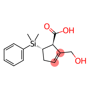 (1R,5S)-5-(Dimethylphenylsilyl)-2-(hydroxymethyl)-2-cyclopentene-1-carboxylic acid