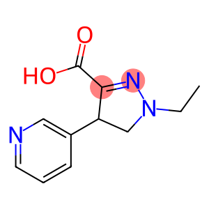 1H-Pyrazole-3-carboxylicacid,1-ethyl-4,5-dihydro-4-(3-pyridinyl)-(9CI)