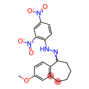 5H-Benzocyclohepten-5-one, 6,7,8,9-tetrahydro-2-methoxy-, 2-(2,4-dinitrophenyl)hydrazone