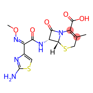 [6R-[(6Α,7Β(Z)]]-7-[[(2-氨基-4-噻唑基)(甲氧基亚氨基)乙酰基]氨基]-3-甲基-8-氧代-5-硫杂-1-氮杂二环[4.2.0]辛-2-烯-2-羧酸