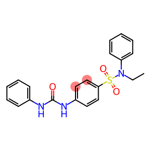 N-ethyl-N-phenyl-4-[(phenylcarbamoyl)amino]benzenesulfonamide