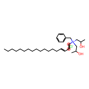 Benzenemethanaminium, N,N-bis(2-hydroxypropyl)-N-octadecadienyl-, chloride