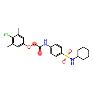 2-(4-chloro-3,5-dimethylphenoxy)-N-{4-[(cyclohexylamino)sulfonyl]phenyl}acetamide