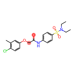 Acetamide, 2-(4-chloro-3-methylphenoxy)-N-[4-[(diethylamino)sulfonyl]phenyl]-