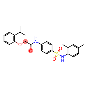 N-(4-{[(2,4-dimethylphenyl)amino]sulfonyl}phenyl)-2-(2-isopropylphenoxy)acetamide